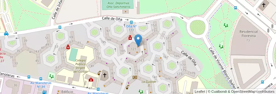 Mapa de ubicacion de Pepe's en Spain, Community Of Madrid, Community Of Madrid, Área Metropolitana De Madrid Y Corredor Del Henares, Madrid.