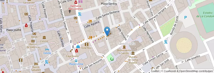 Mapa de ubicacion de Pepita Pulgarcita en スペイン, ムルシア州, ムルシア州, Área Metropolitana De Murcia, Murcia.