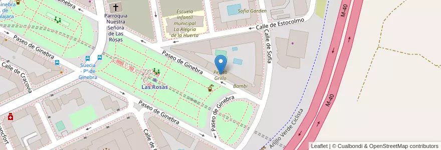 Mapa de ubicacion de Pepito Grillo en Espanha, Comunidade De Madrid, Comunidade De Madrid, Área Metropolitana De Madrid Y Corredor Del Henares, Madrid.