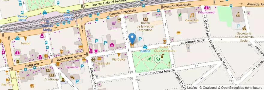 Mapa de ubicacion de Pepper en アルゼンチン, ブエノスアイレス州, Partido De La Matanza, Ramos Mejía.