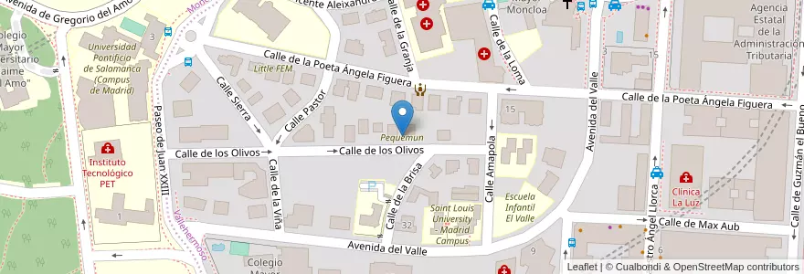 Mapa de ubicacion de Pequemun en Spanien, Autonome Gemeinschaft Madrid, Autonome Gemeinschaft Madrid, Área Metropolitana De Madrid Y Corredor Del Henares, Madrid.