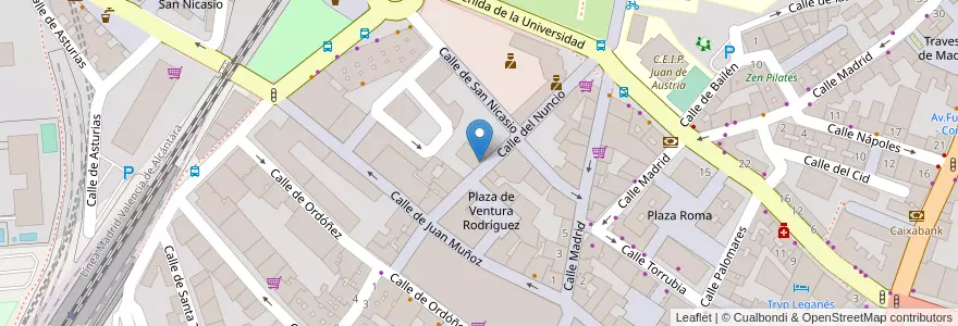 Mapa de ubicacion de Pequeño Príncipe en Испания, Мадрид, Мадрид, Área Metropolitana De Madrid Y Corredor Del Henares, Leganés.