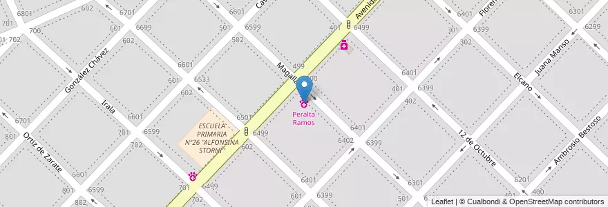 Mapa de ubicacion de Peralta Ramos en الأرجنتين, بوينس آيرس, Partido De General Pueyrredón, مار ديل بلاتا.