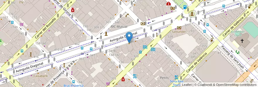 Mapa de ubicacion de PerBacco! en 西班牙, Catalunya, Barcelona, Barcelonès, Barcelona.