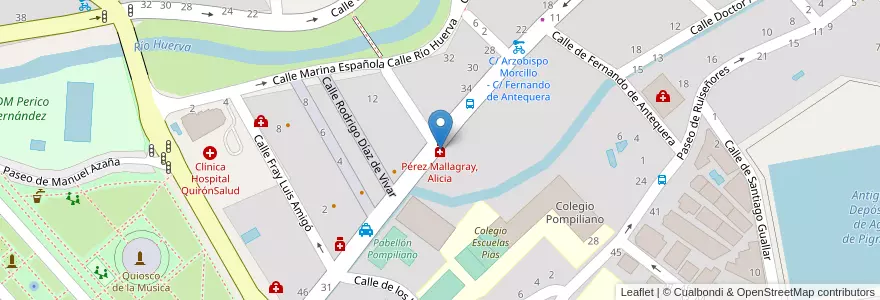 Mapa de ubicacion de Pérez Mallagray, Alicia en 스페인, Aragón, 사라고사, Zaragoza, 사라고사.