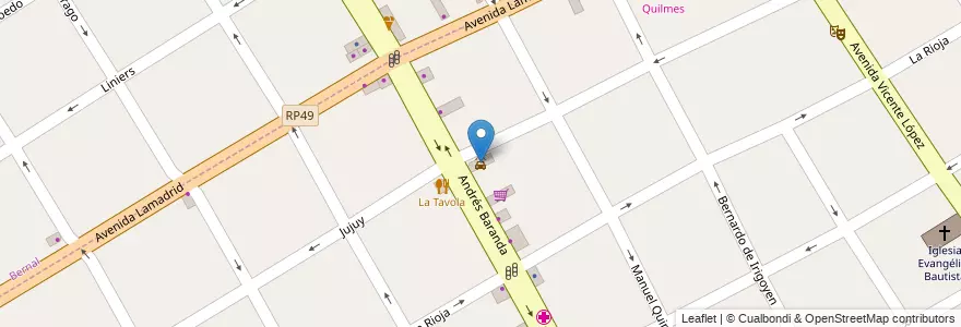 Mapa de ubicacion de Perfect Wash en 아르헨티나, 부에노스아이레스주, Partido De Quilmes, Quilmes.