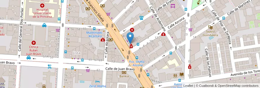 Mapa de ubicacion de Perfiles en Испания, Мадрид, Мадрид, Área Metropolitana De Madrid Y Corredor Del Henares, Мадрид.