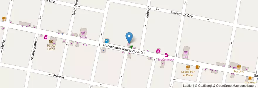 Mapa de ubicacion de Perfumerías en Argentina, Buenos Aires, Partido De Morón, Castelar.