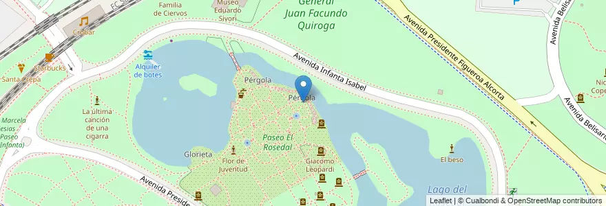 Mapa de ubicacion de Pérgola, Palermo en Argentina, Ciudad Autónoma De Buenos Aires, Buenos Aires, Comuna 14.