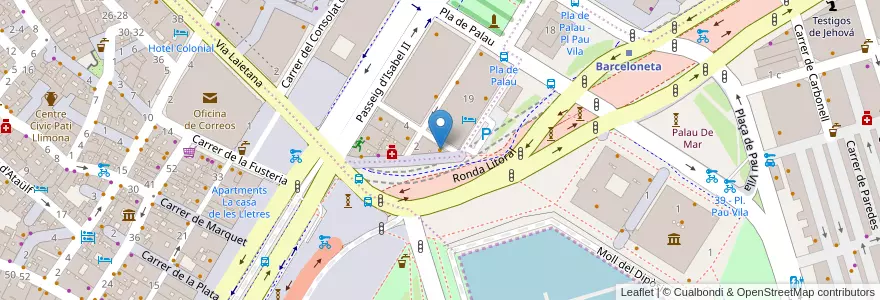 Mapa de ubicacion de Perikete en Испания, Каталония, Барселона, Барселонес, Барселона.