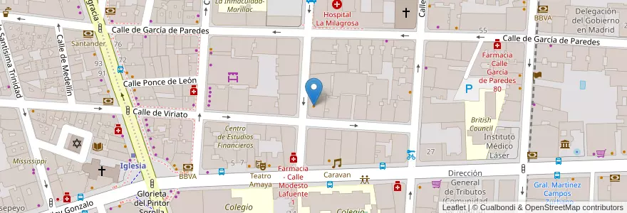 Mapa de ubicacion de Periplo en Испания, Мадрид, Мадрид, Área Metropolitana De Madrid Y Corredor Del Henares, Мадрид.