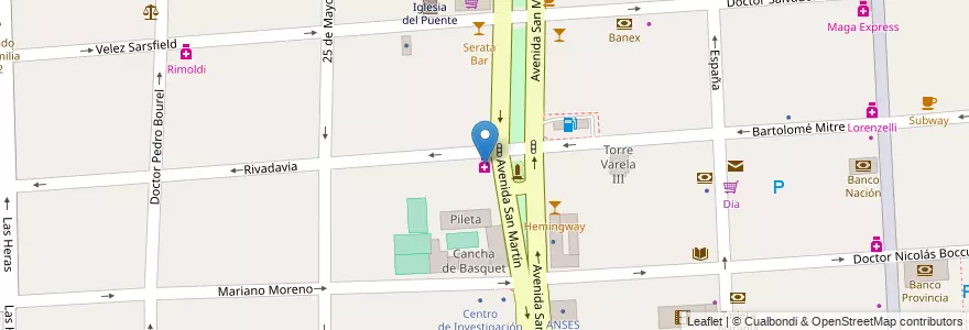 Mapa de ubicacion de Perlamo en 아르헨티나, 부에노스아이레스주, Partido De Florencio Varela, Florencio Varela.