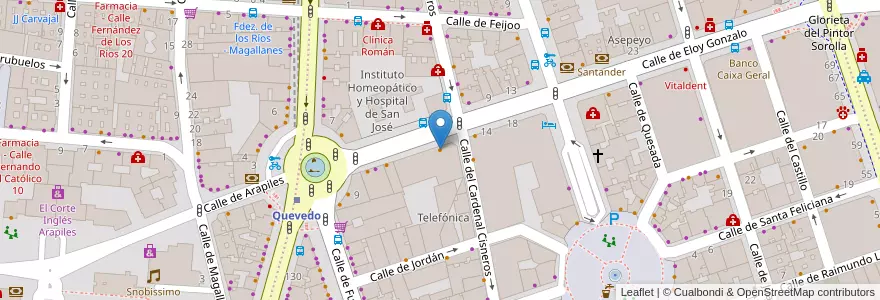 Mapa de ubicacion de Perrachica en Испания, Мадрид, Мадрид, Área Metropolitana De Madrid Y Corredor Del Henares, Мадрид.