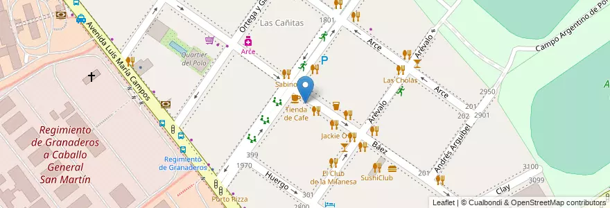Mapa de ubicacion de Persicco, Palermo en Argentine, Ciudad Autónoma De Buenos Aires, Buenos Aires, Comuna 14.