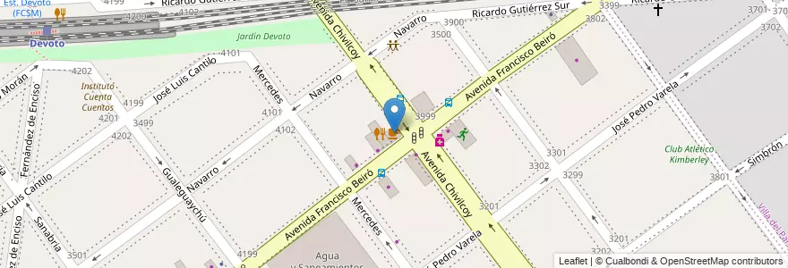 Mapa de ubicacion de Persicco, Villa Devoto en Argentina, Ciudad Autónoma De Buenos Aires, Buenos Aires, Comuna 11.