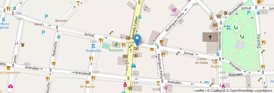 Mapa de ubicacion de Persico, Recoleta en آرژانتین, Ciudad Autónoma De Buenos Aires, Comuna 2, Buenos Aires.