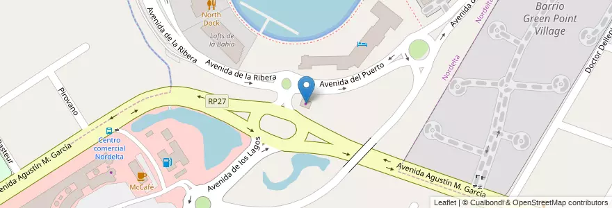 Mapa de ubicacion de Personal en Arjantin, Buenos Aires, Partido De Tigre, Nordelta.