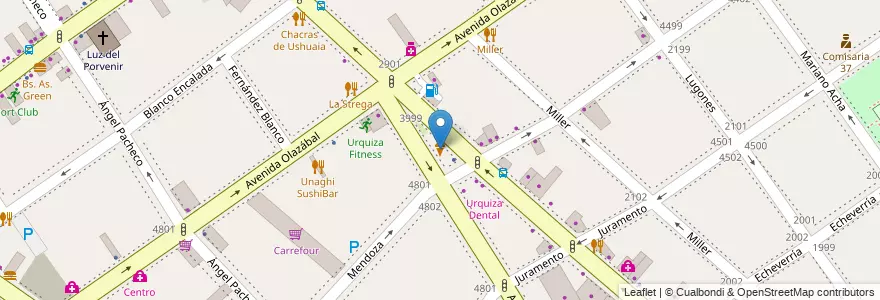 Mapa de ubicacion de PerTe, Villa Urquiza en Argentine, Ciudad Autónoma De Buenos Aires, Comuna 12, Buenos Aires.