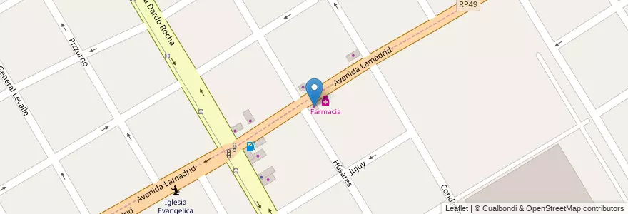 Mapa de ubicacion de Pescaderia en Arjantin, Buenos Aires, Partido De Quilmes, Quilmes.