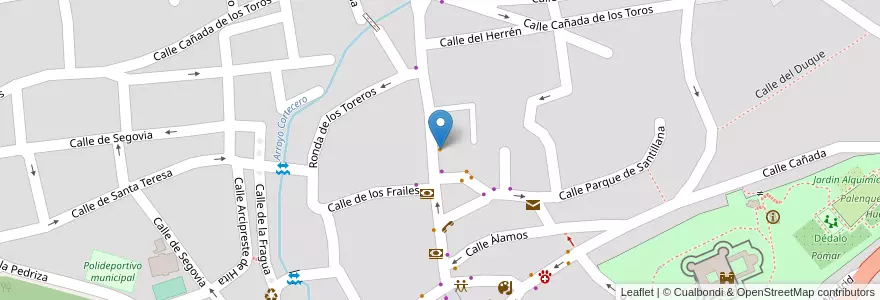 Mapa de ubicacion de Peska en Испания, Мадрид, Мадрид, Cuenca Alta Del Manzanares, Manzanares El Real.