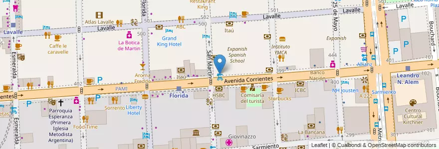 Mapa de ubicacion de Pétalo, San Nicolas en آرژانتین, Ciudad Autónoma De Buenos Aires, Comuna 1, Buenos Aires.