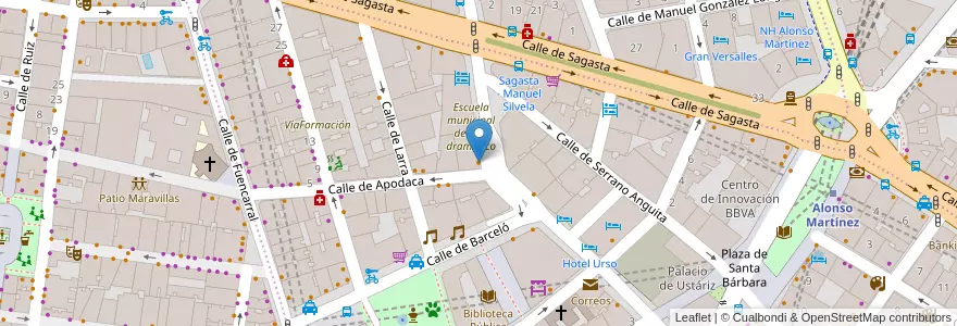 Mapa de ubicacion de Petisqueira en Испания, Мадрид, Мадрид, Área Metropolitana De Madrid Y Corredor Del Henares, Мадрид.