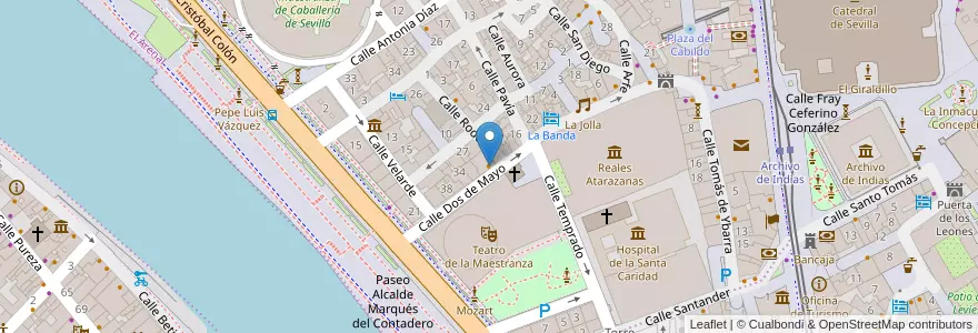 Mapa de ubicacion de Petit Comité en İspanya, Andalucía, Sevilla, Sevilla.