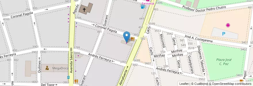 Mapa de ubicacion de Petreos, Nueva Pompeya en Argentina, Ciudad Autónoma De Buenos Aires, Comuna 4, Buenos Aires.