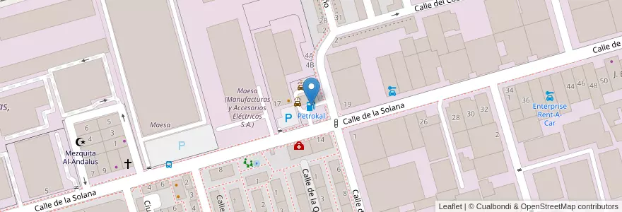 Mapa de ubicacion de Petrokal en Spanien, Autonome Gemeinschaft Madrid, Autonome Gemeinschaft Madrid, Área Metropolitana De Madrid Y Corredor Del Henares, Torrejón De Ardoz.