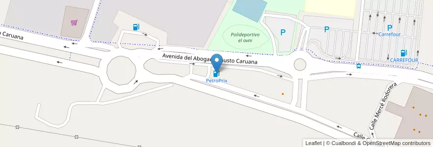 Mapa de ubicacion de PetroPrix en スペイン, バレンシア州, València / Valencia, El Camp De Morvedre, Sagunt / Sagunto.