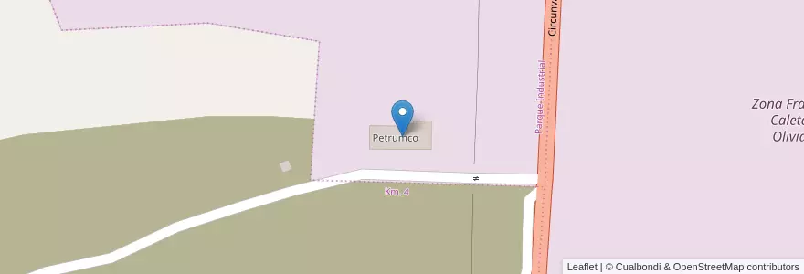Mapa de ubicacion de Petrumco en Argentine, Chili, Province De Santa Cruz, Atlántico, Deseado, Caleta Olivia.