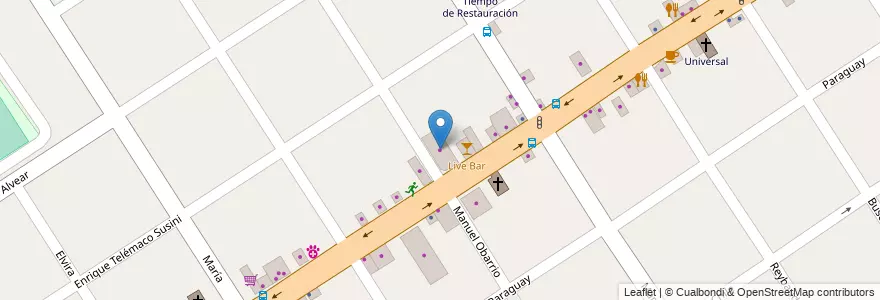 Mapa de ubicacion de Peugeot en アルゼンチン, ブエノスアイレス州, Partido De Tigre, Don Torcuato.