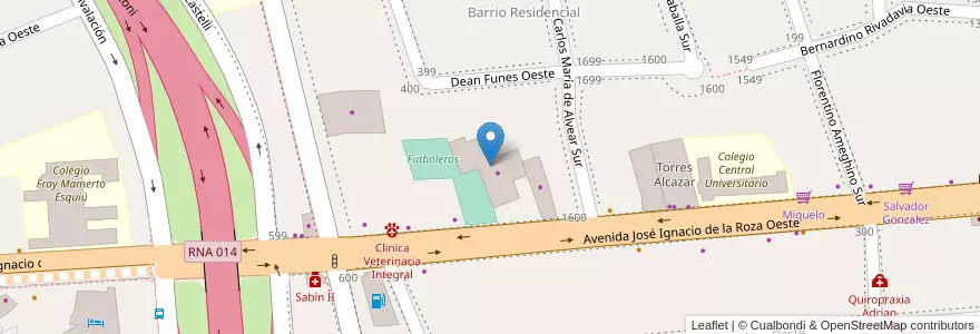 Mapa de ubicacion de Peugeot en 阿根廷, San Juan, 智利, Capital.