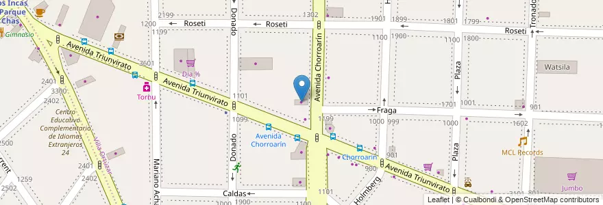 Mapa de ubicacion de Peugeot, Parque Chas en アルゼンチン, Ciudad Autónoma De Buenos Aires, ブエノスアイレス, Comuna 15.