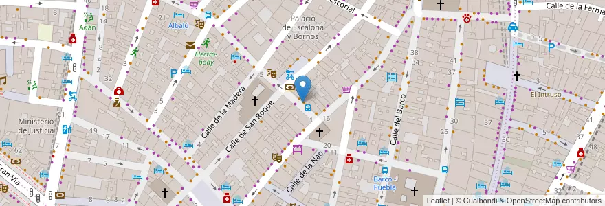 Mapa de ubicacion de PEZ, CALLE, DEL,4 en Spagna, Comunidad De Madrid, Comunidad De Madrid, Área Metropolitana De Madrid Y Corredor Del Henares, Madrid.