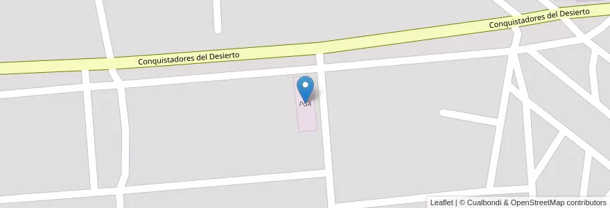 Mapa de ubicacion de PGA en Arjantin, Şili, Neuquén, Departamento Confluencia, Municipio De Neuquén, Neuquén.