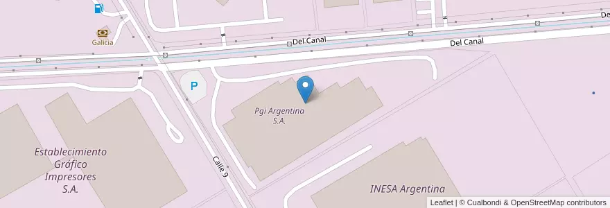 Mapa de ubicacion de Pgi Argentina S.A. en Argentinië, Buenos Aires, Partido Del Pilar, Fátima.