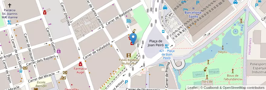 Mapa de ubicacion de Phi en スペイン, カタルーニャ州, Barcelona, バルサルネス, Barcelona.