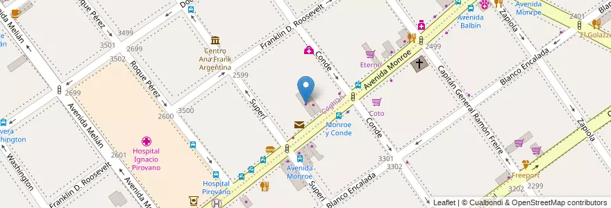 Mapa de ubicacion de Philips, Coghlan en Arjantin, Ciudad Autónoma De Buenos Aires, Buenos Aires.