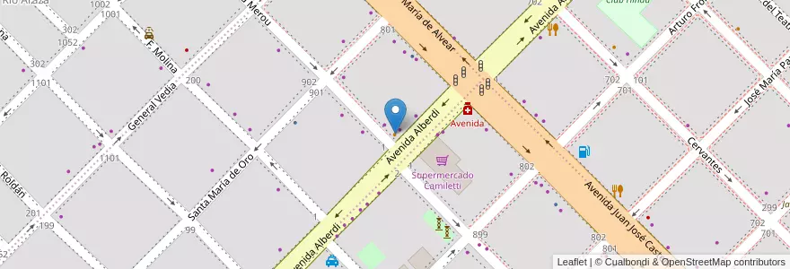 Mapa de ubicacion de Piacere Helados en Arjantin, Chaco, Departamento San Fernando, Resistencia, Resistencia.
