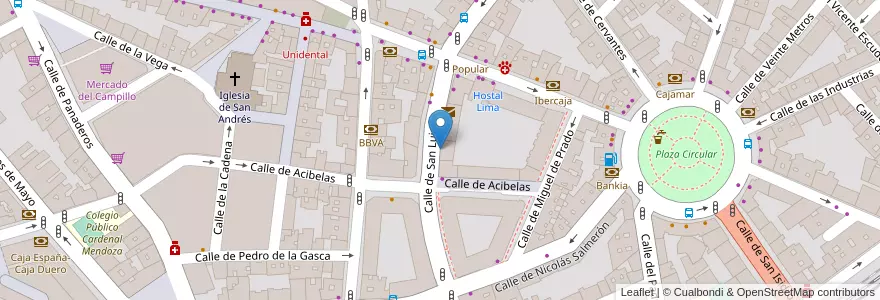 Mapa de ubicacion de Pianisimo Centro de Estudios Musicales en إسبانيا, قشتالة وليون, بلد الوليد, بلد الوليد.
