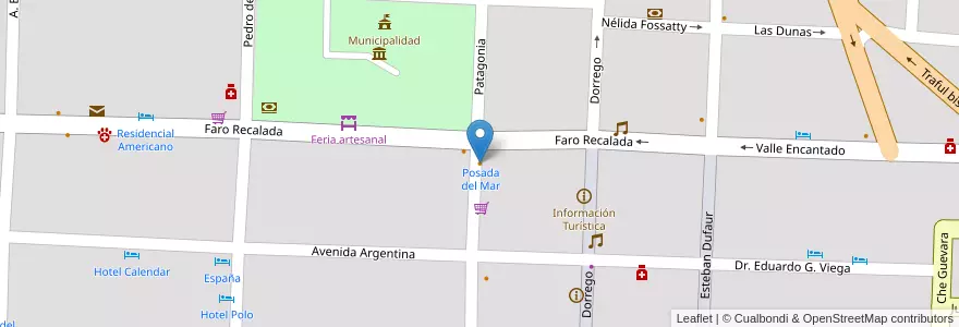 Mapa de ubicacion de Piatta Empanadas en Argentinien, Provinz Buenos Aires, Partido De Monte Hermoso, Monte Hermoso.