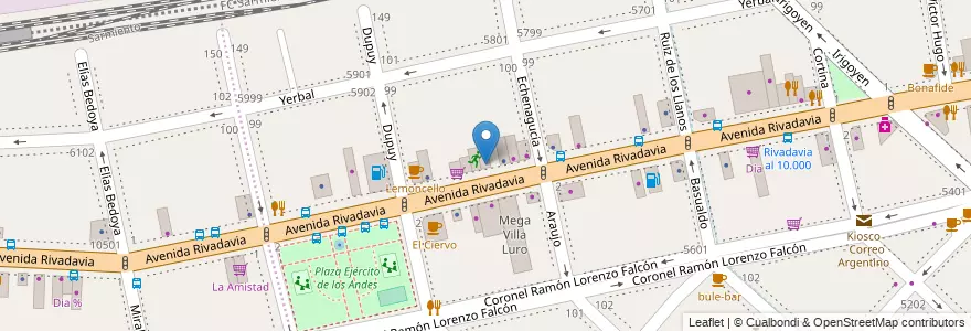 Mapa de ubicacion de Piazza Luro, Villa Luro en Argentina, Ciudad Autónoma De Buenos Aires, Comuna 9, Buenos Aires, Comuna 10.