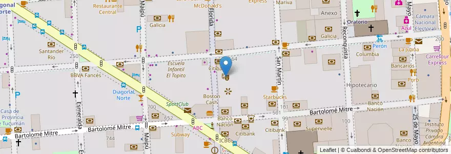 Mapa de ubicacion de Piazzolla Tango, San Nicolas en Argentina, Autonomous City Of Buenos Aires, Comuna 1, Autonomous City Of Buenos Aires.