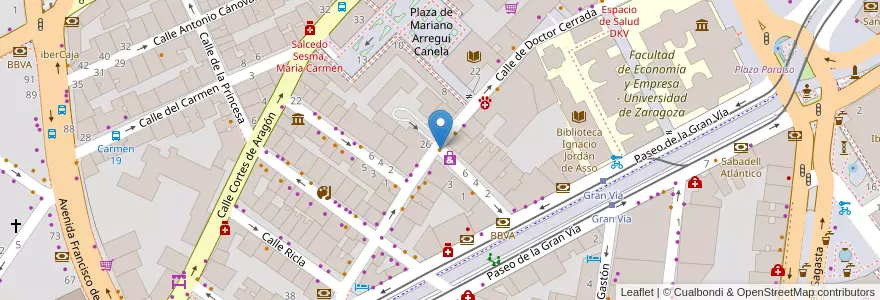 Mapa de ubicacion de Pic-Nic en Spanien, Aragonien, Saragossa, Zaragoza, Saragossa.