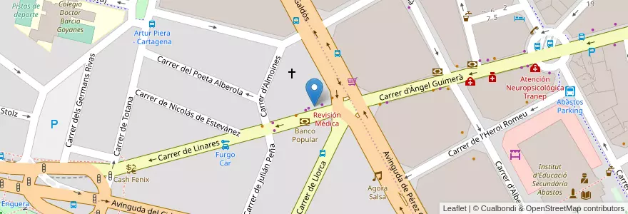 Mapa de ubicacion de Pica Pica 24H en スペイン, バレンシア州, València / Valencia, Comarca De València, València.