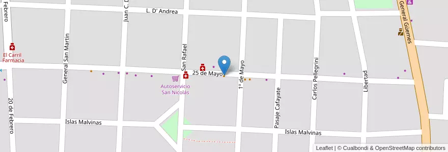 Mapa de ubicacion de Picante en الأرجنتين, Salta, Chicoana, Municipio De El Carril, El Carril.