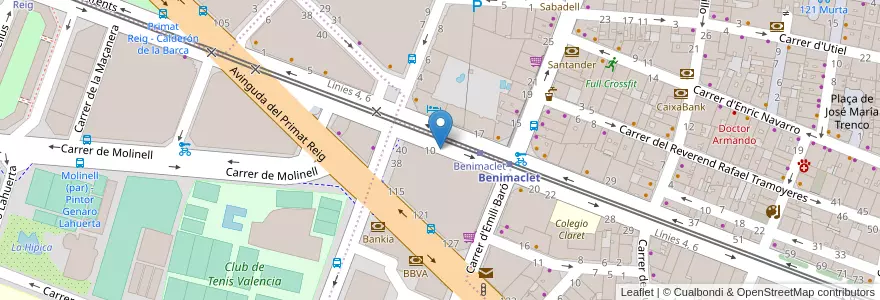 Mapa de ubicacion de Pica&Pica24 en スペイン, バレンシア州, València / Valencia, Comarca De València, València.