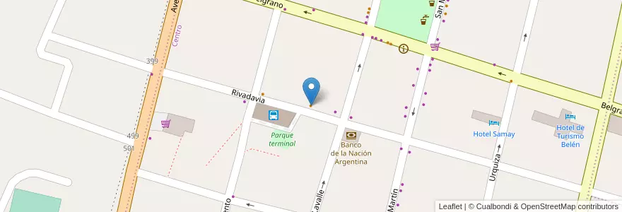 Mapa de ubicacion de Picasso en Argentine, Catamarca, Departamento Belén, Municipio De Belén, Belén.