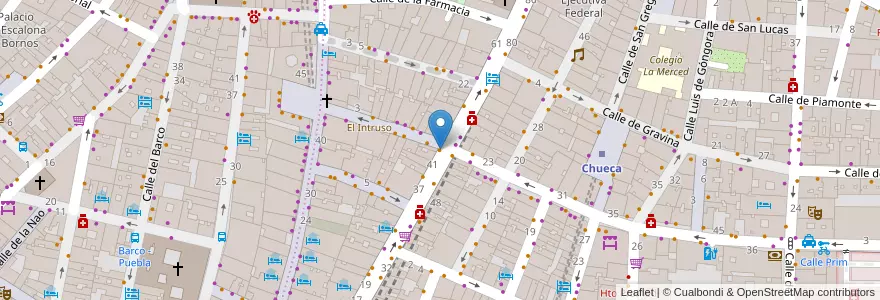 Mapa de ubicacion de Piccolo Andrea en Испания, Мадрид, Мадрид, Área Metropolitana De Madrid Y Corredor Del Henares, Мадрид.